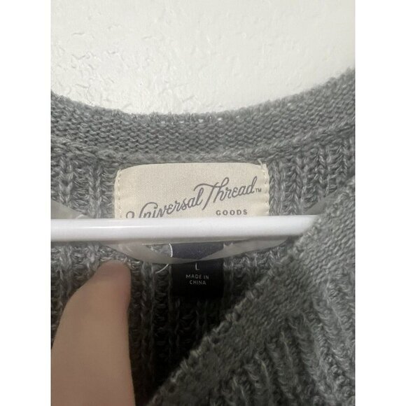 WOMENS Universal Thread Wool Gray Sweater Size Large - Picture 5 of 6